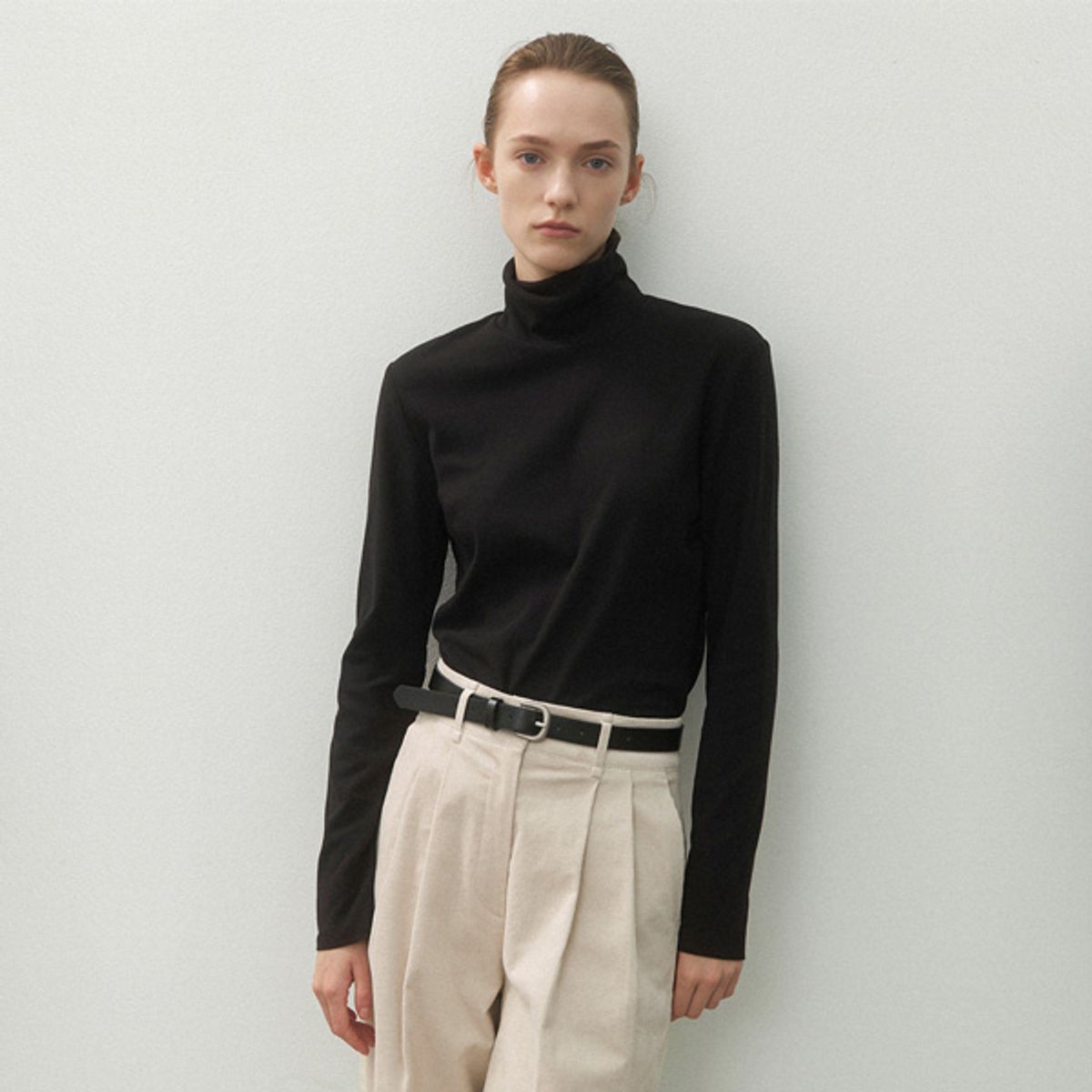 아틀리에 나인(ATELIER NAIN) (T-6928)ESSENTIAL WARM HIGH NECK TEE