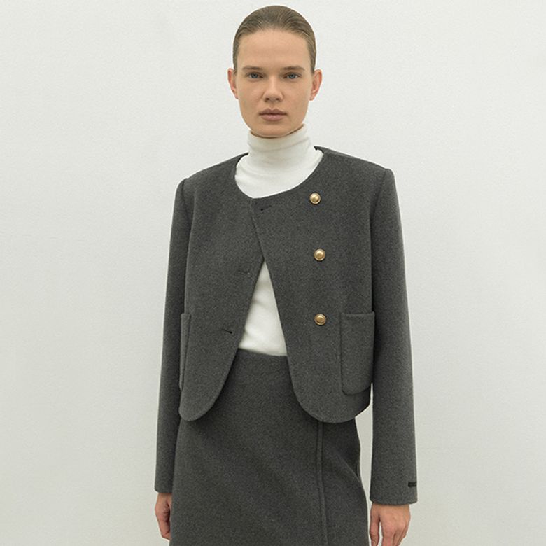 WOOL HANDMADE SET-UP JACKET(JK-2955)
