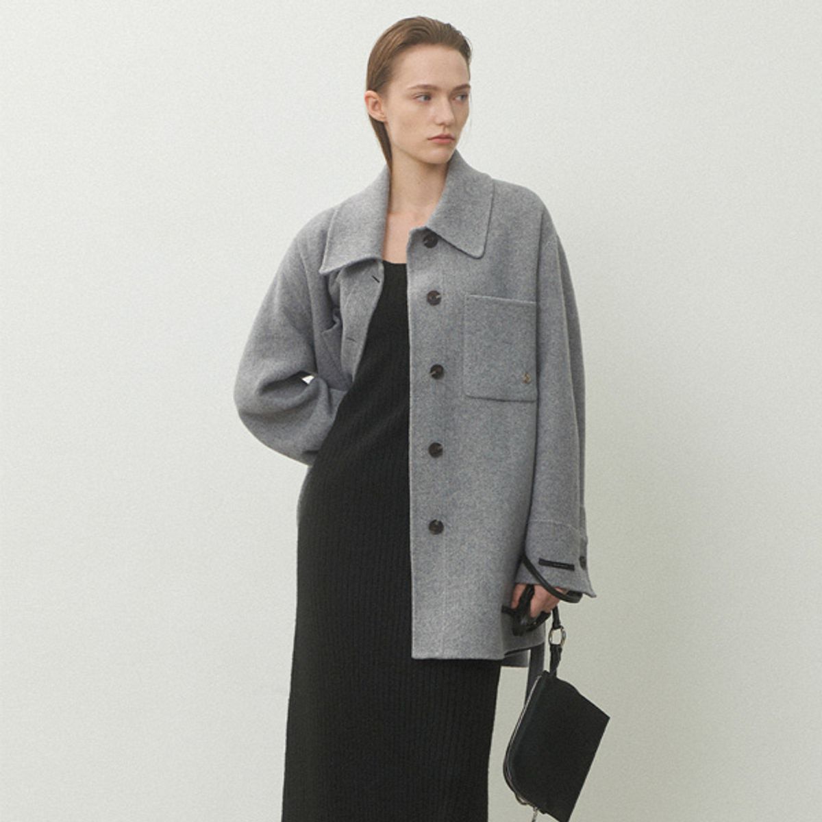 아틀리에 나인(ATELIER NAIN) SHACKET BELTED HANDMADE JACKET S(JK-2957)