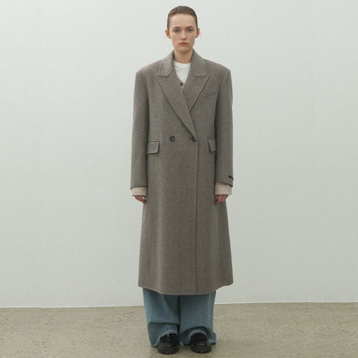아틀리에 나인(ATELIER NAIN) ROM WOOL HANDMADE LONG COAT(CT-1441)