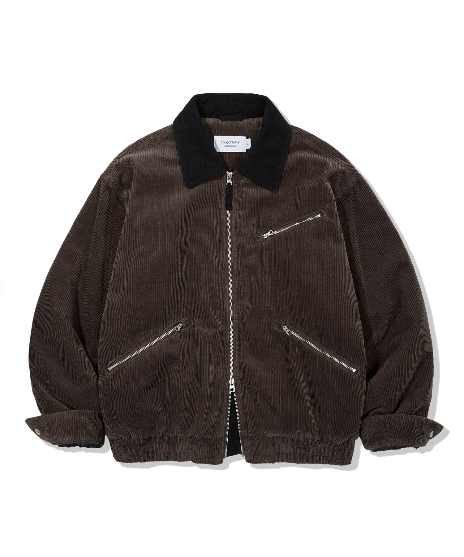 ★24-25FW新作★CODE GRAPHY★CORDUROY PADDED WORK JACKET MUSINSA | Codegraphy Corduroy padded work jacket_Beige