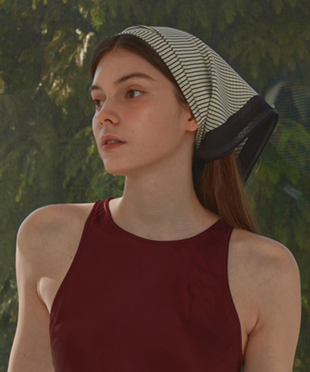 화이트프로젝트(WHITE PROJECT) [기프트박스]_STRIPE SILK SCARF_2COLOR