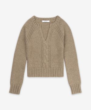 CANCAN 니트 - 브라운 / 21366042600004