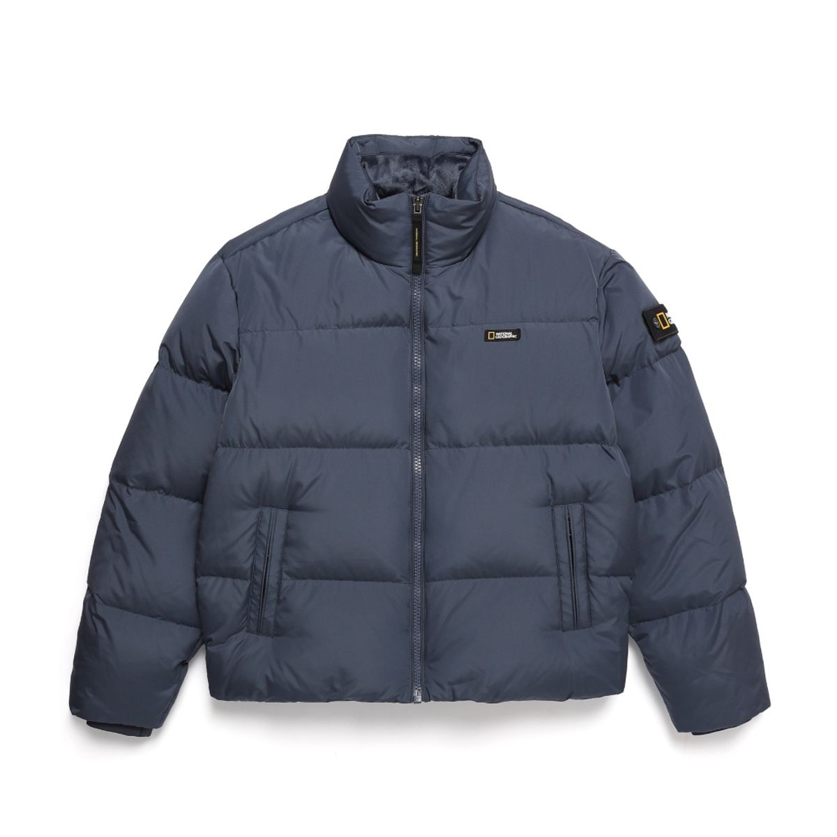 내셔널지오그래픽(NATIONALGEOGRAPHIC) N244UDW910 레이만 숏기장 다운 점퍼 DUSTY NAVY