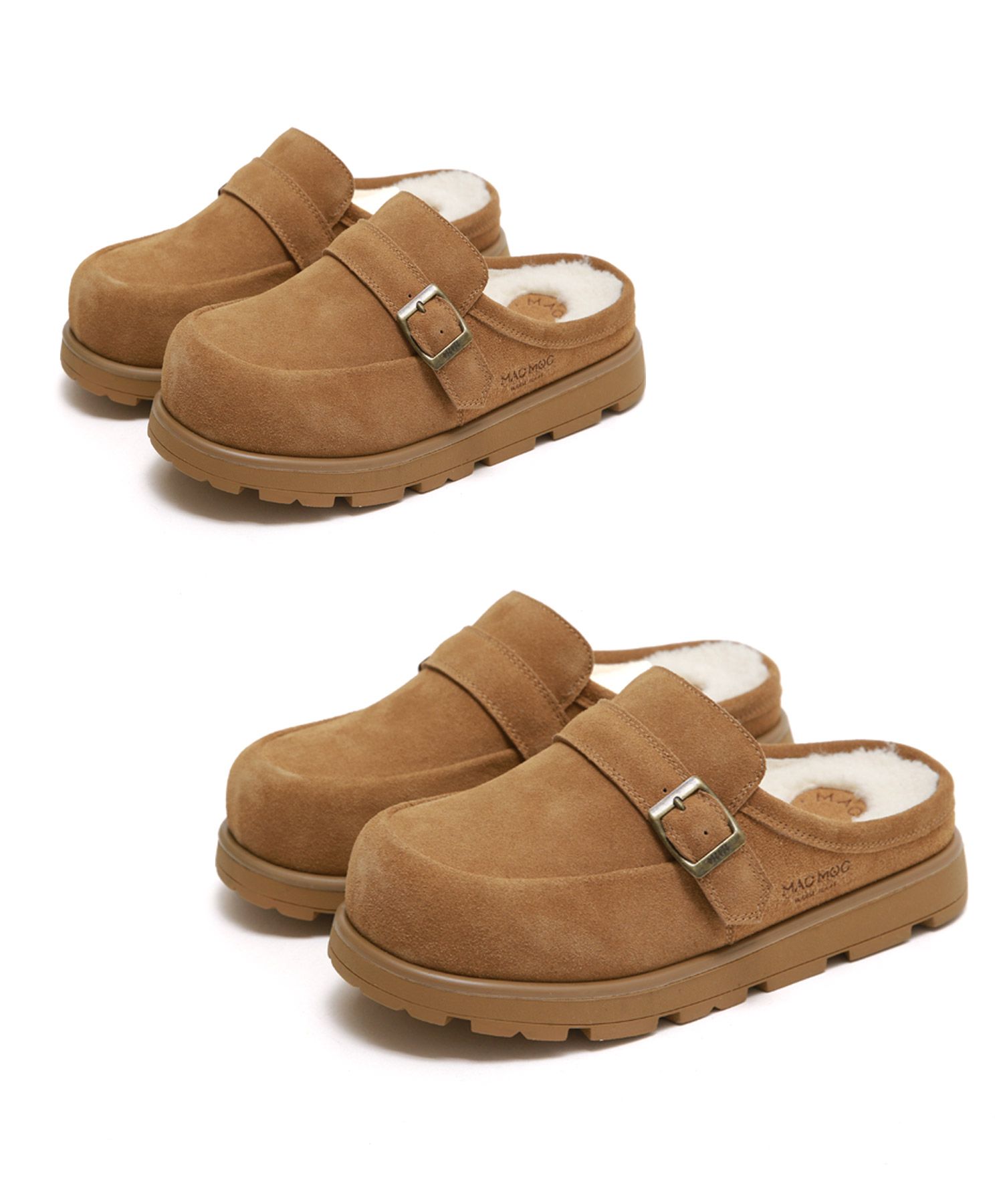 MUSINSA | MACMOC Narang 3Color Unisex Cowhide Winter Slider