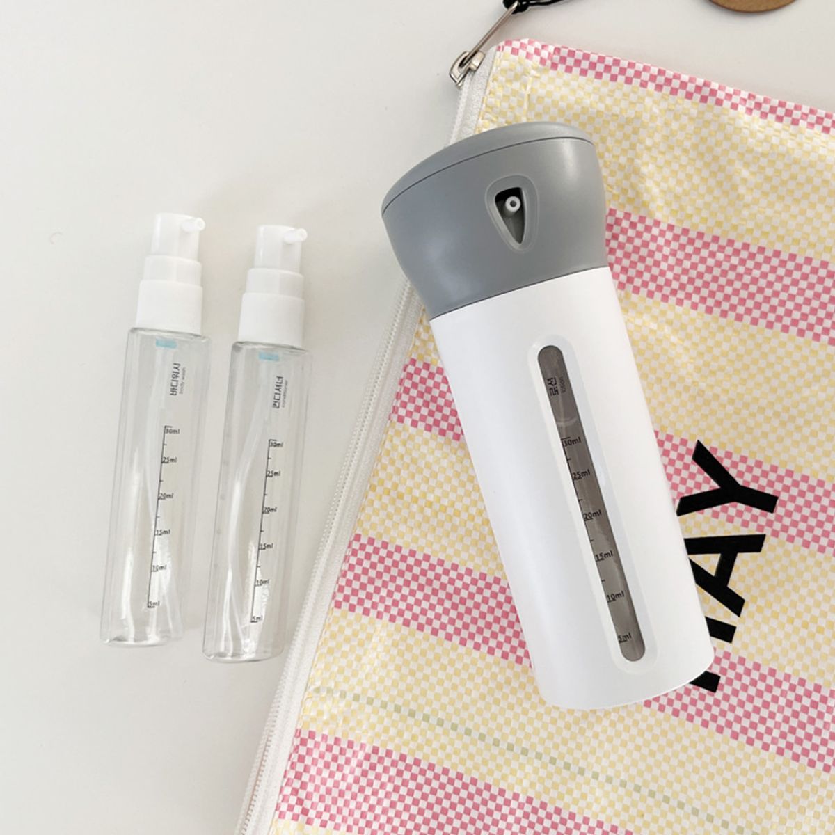 뉴앤룩(NEWNLOOK) 여행용 공병 올인원 디스펜서 (30ml 펌핑용기 4개입)
