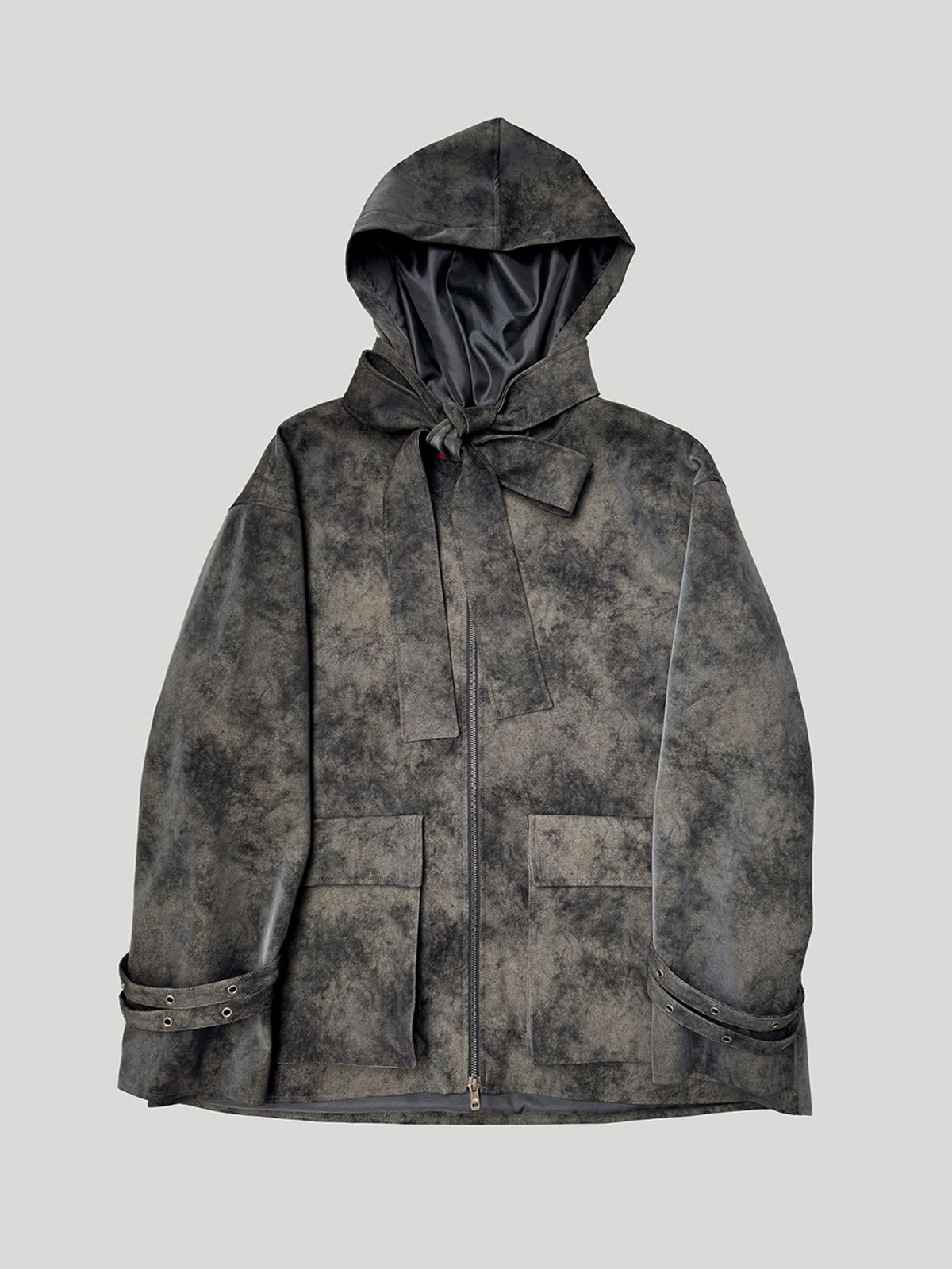스틸레써디(STILLLETHARDY) CLOUDY LEATHER HOOD JACKET