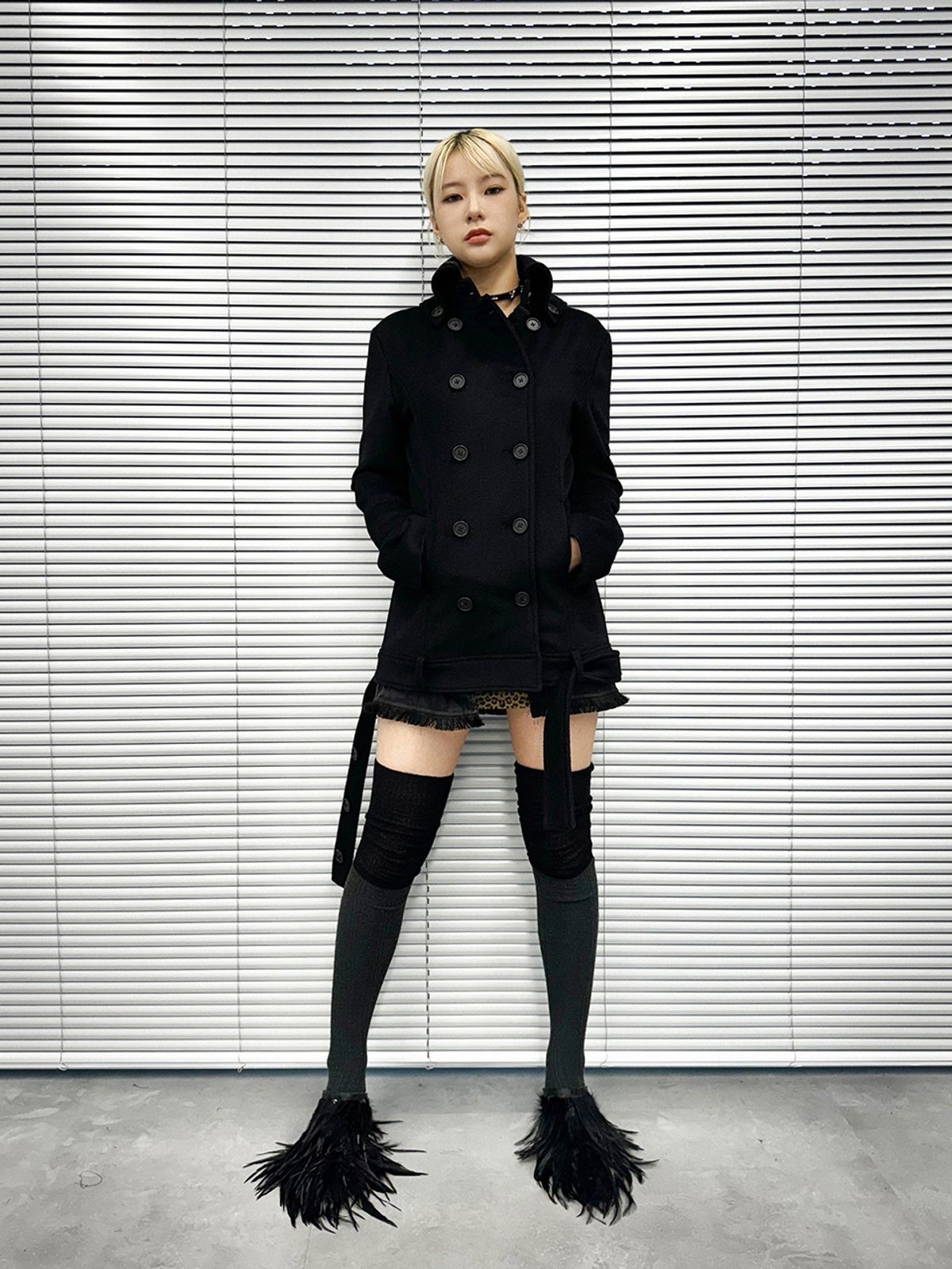스틸레써디(STILLLETHARDY) HIGH-NECK DOUBLE COAT