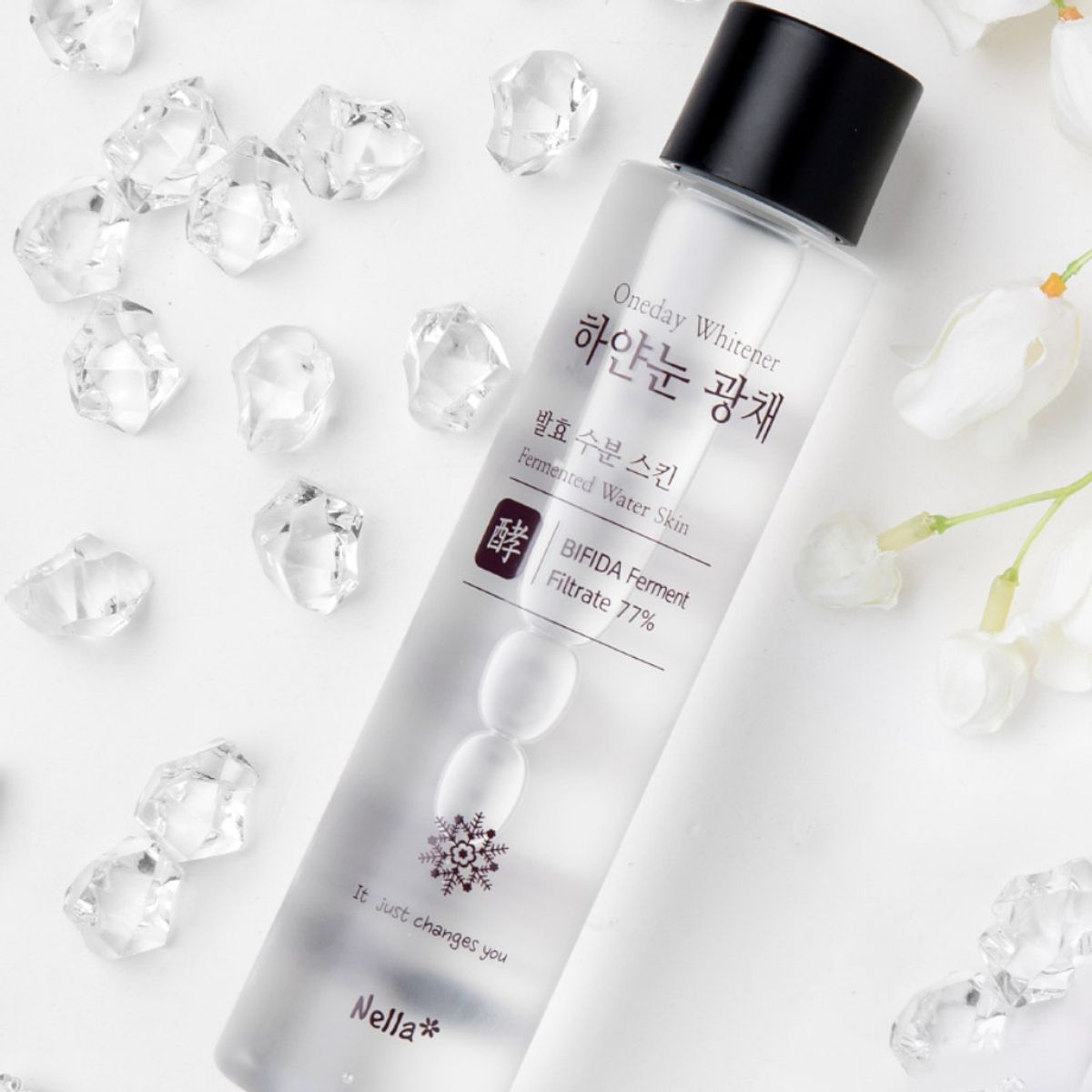넬라(NELLA) 하얀눈 광채 발효 수분 스킨 150ml