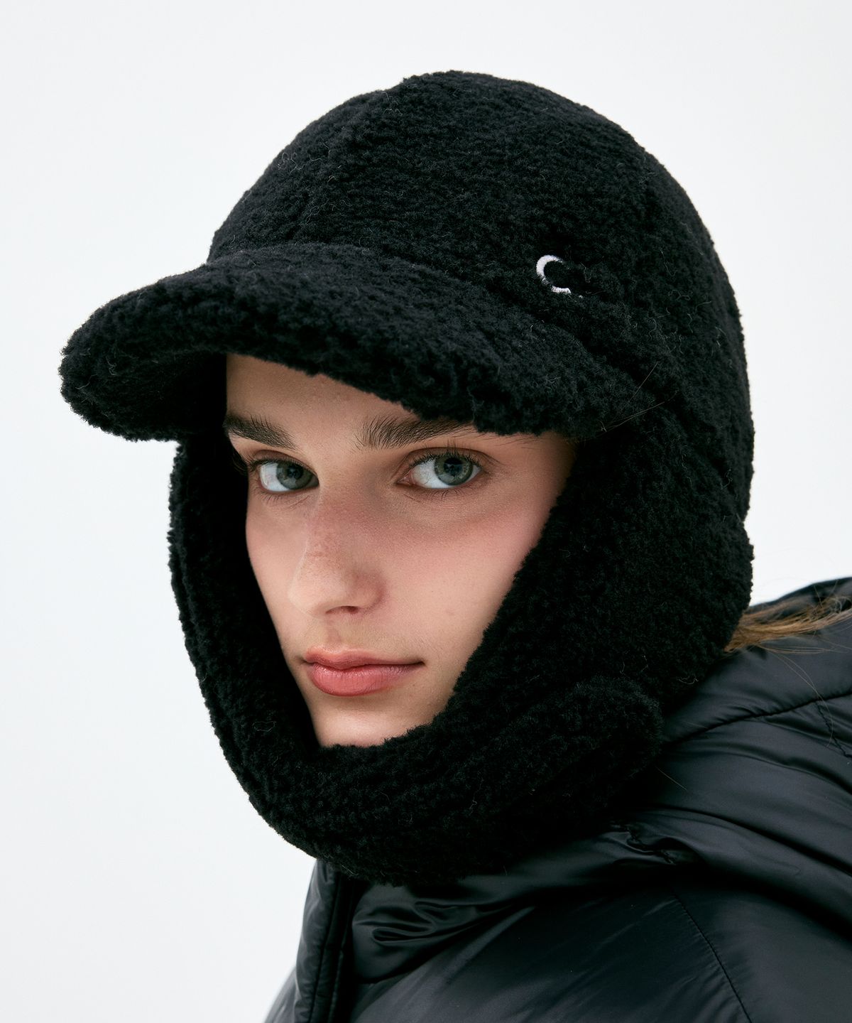 클로브(CLOVE) [24FW clove] Teddy Hat_Women (Black)