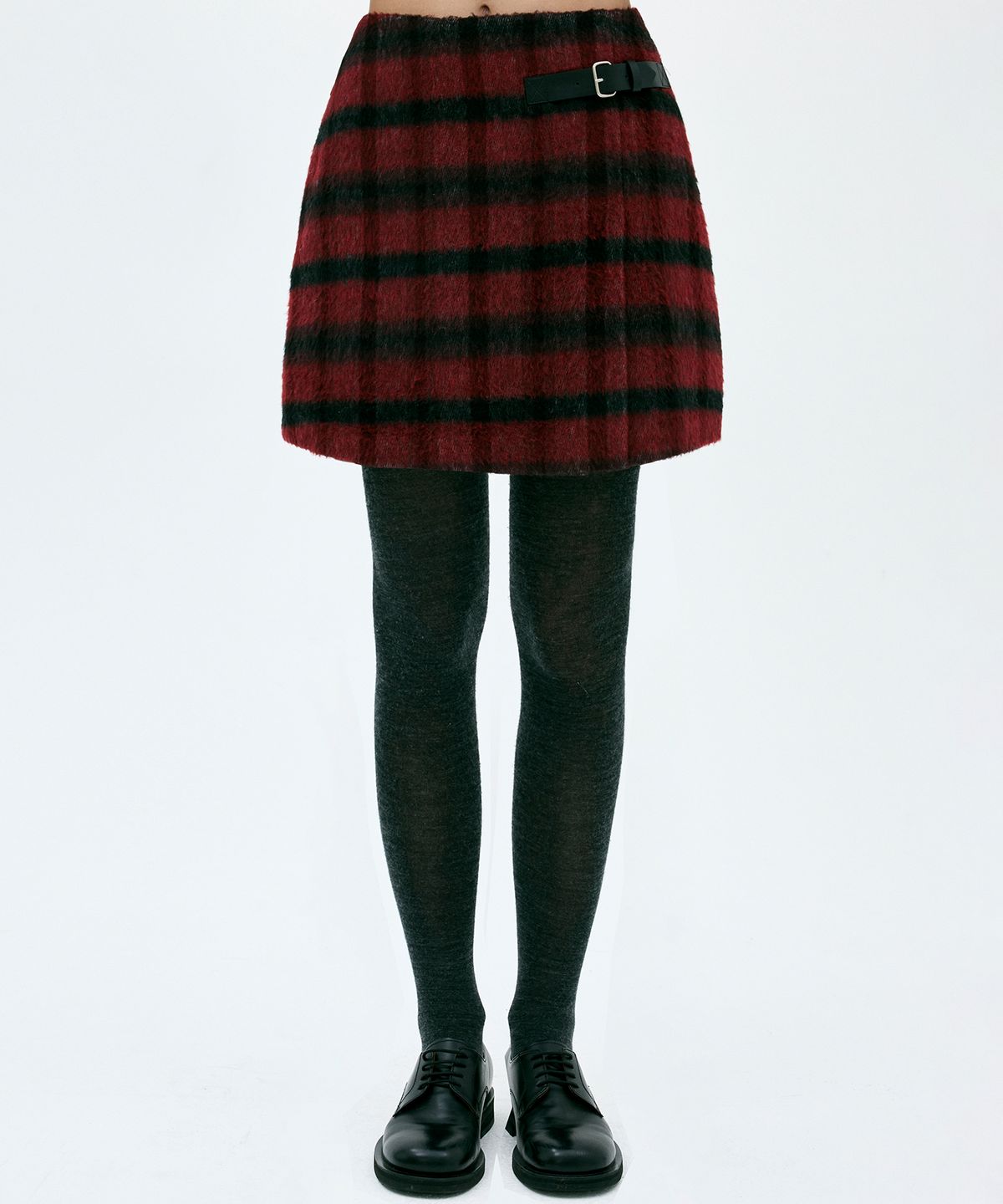 클로브(CLOVE) [24FW clove] Check Wrap Skirt (Red)