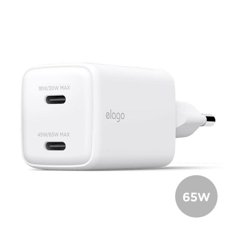 65W PD PPS USB-C타입 고속 충전 듀얼 어댑터