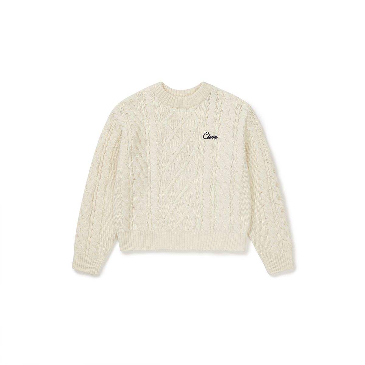 클로브(CLOVE) [24FW clove] Cable Knit Sweater (Ivory)