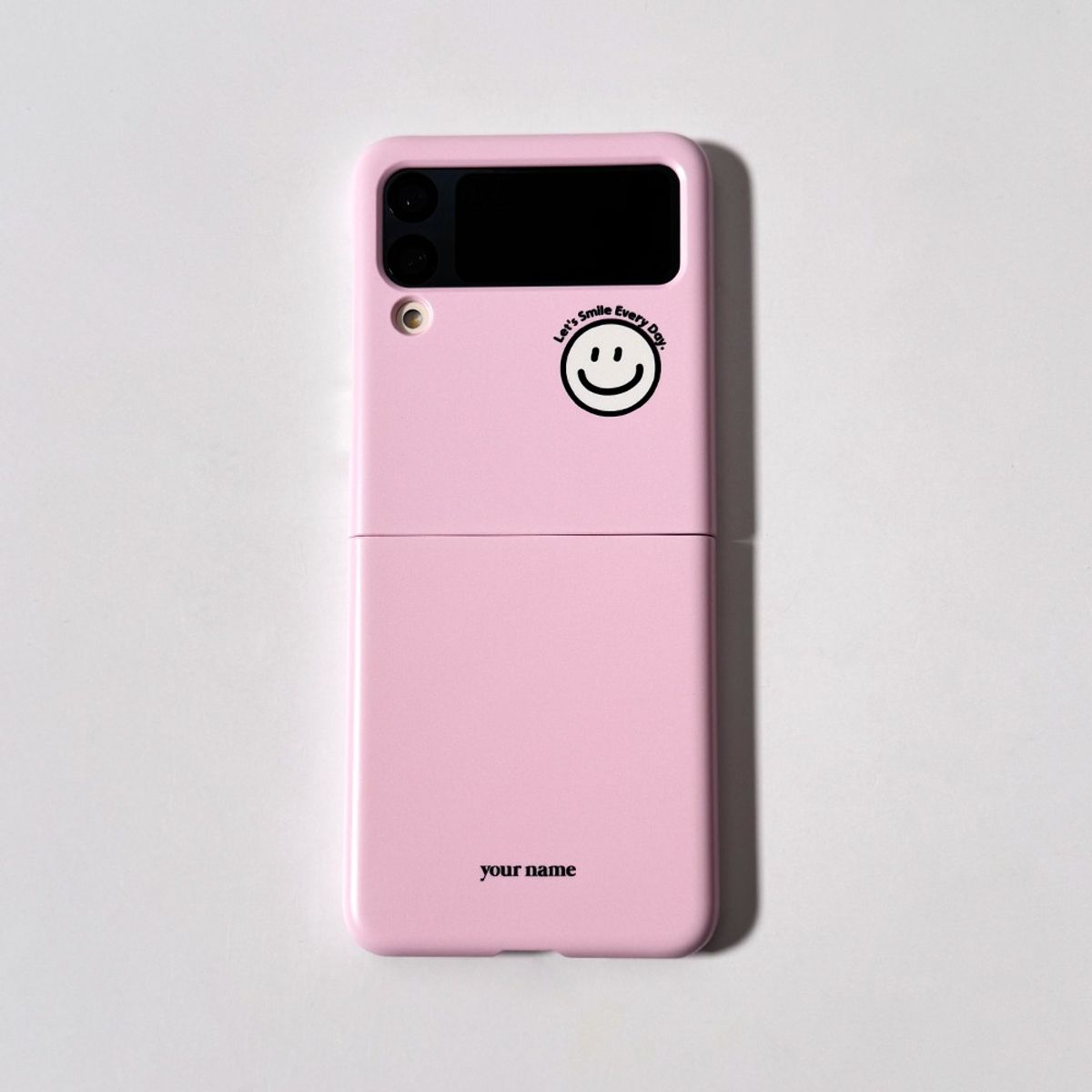 에이쓰리비쓰리(A3B3) Smile Color Pale Pink 스마일 컬러 페일 핑크 (Z 플립 3.4.5.6 하드 케이스)