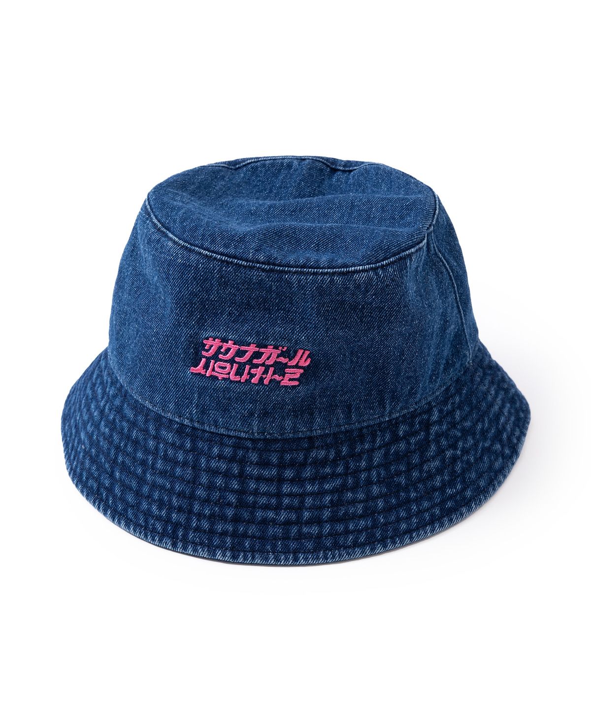 빅웨이브 컬렉티브(BIGWAVE COLLECTIVE) GIRL LOGO BUCKET HAT (DENIM)