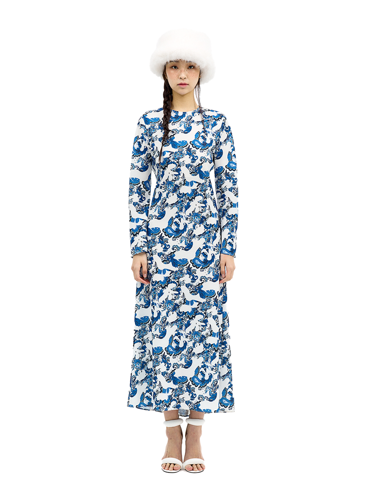 그리디어스(GREEDILOUS) Paisley Long Sleeve Dress