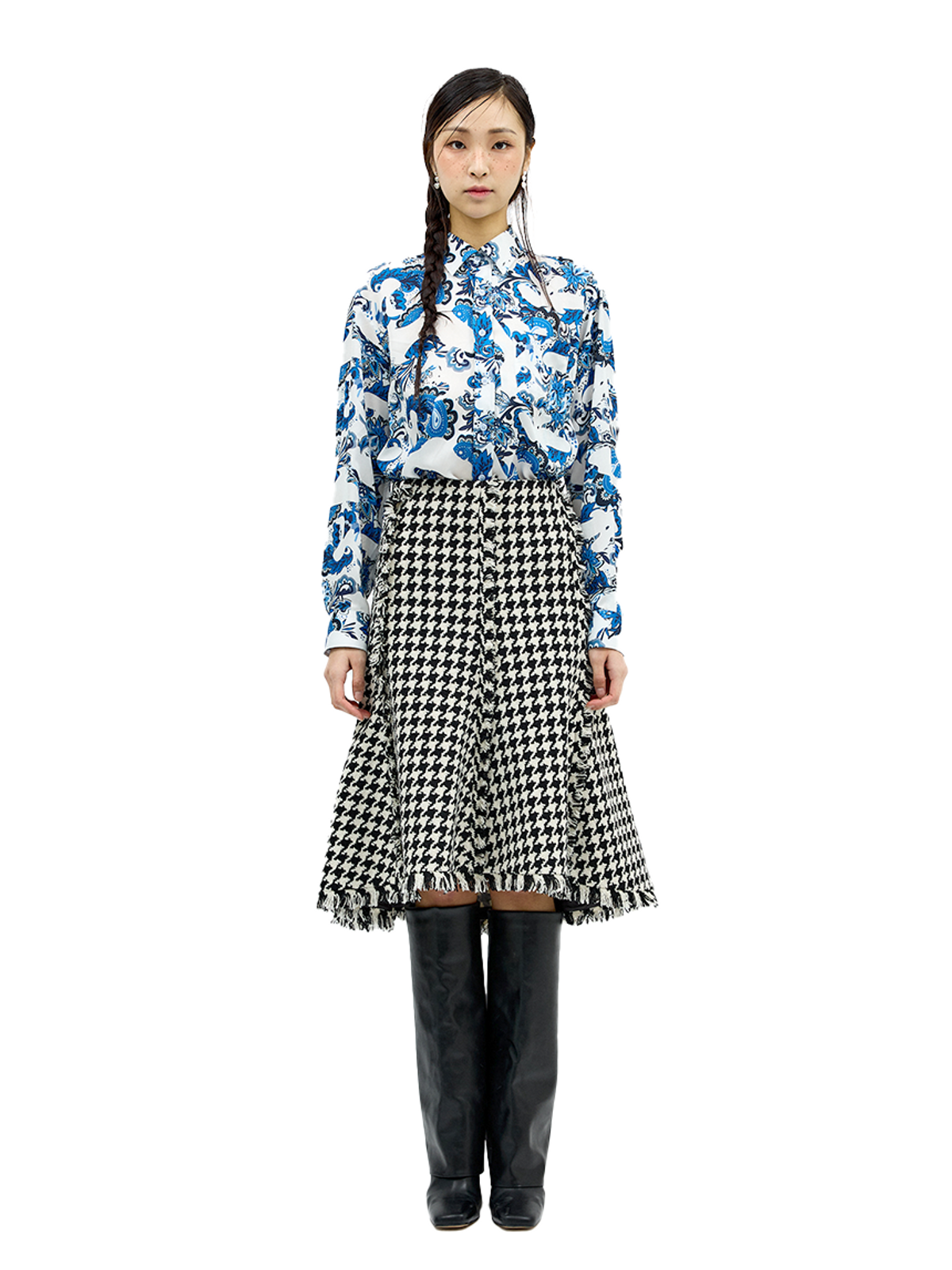 그리디어스(GREEDILOUS) Paisley Long Sleeve Shirt