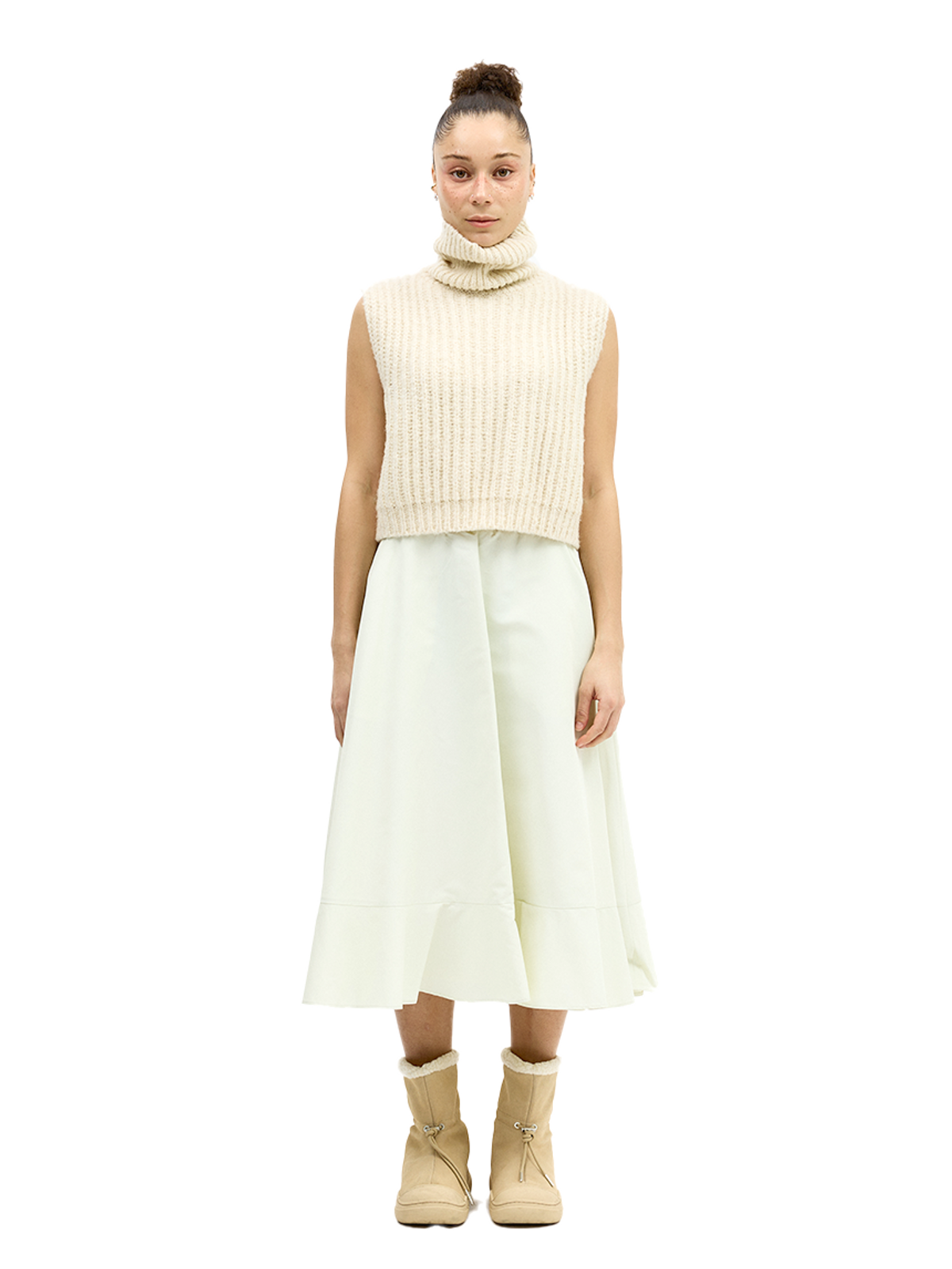 그리디어스(GREEDILOUS) Twill Ruffled Skirt