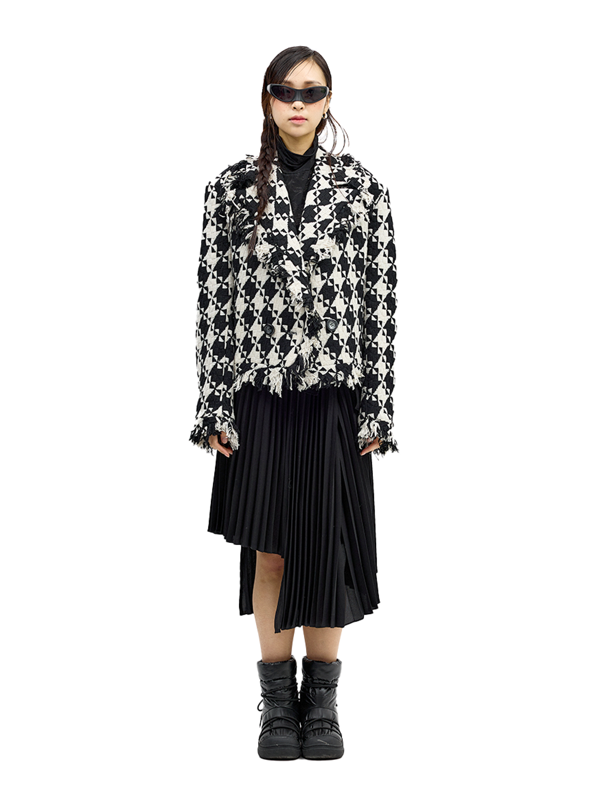 그리디어스(GREEDILOUS) Taftan Quilted Jacket with Fringes