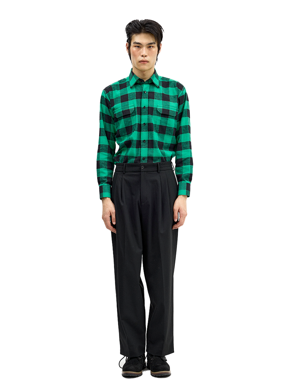 그리디어스(GREEDILOUS) Plaid Long Sleeve Shirt
