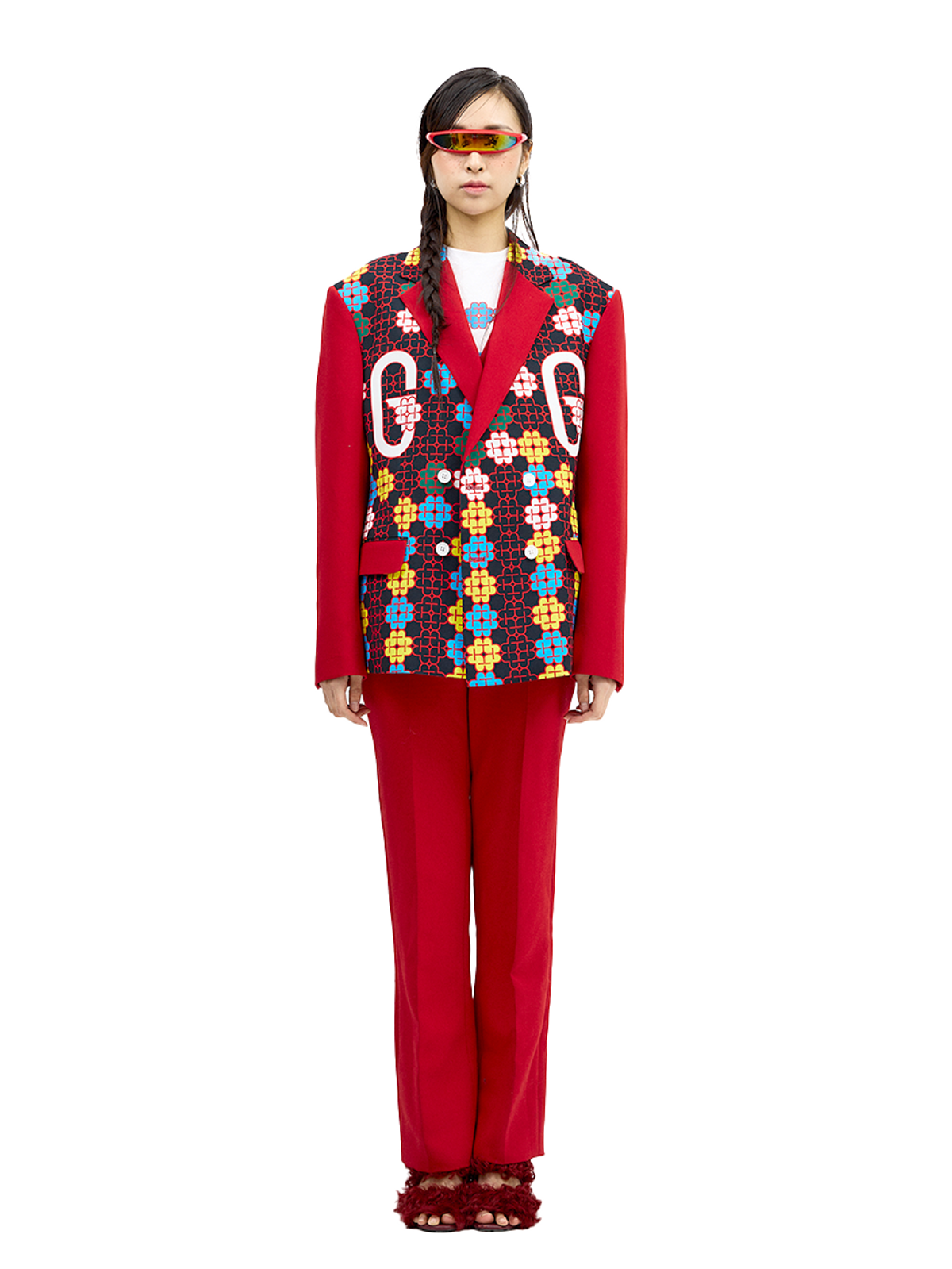 그리디어스(GREEDILOUS) Double G Flower Monogram Jacket