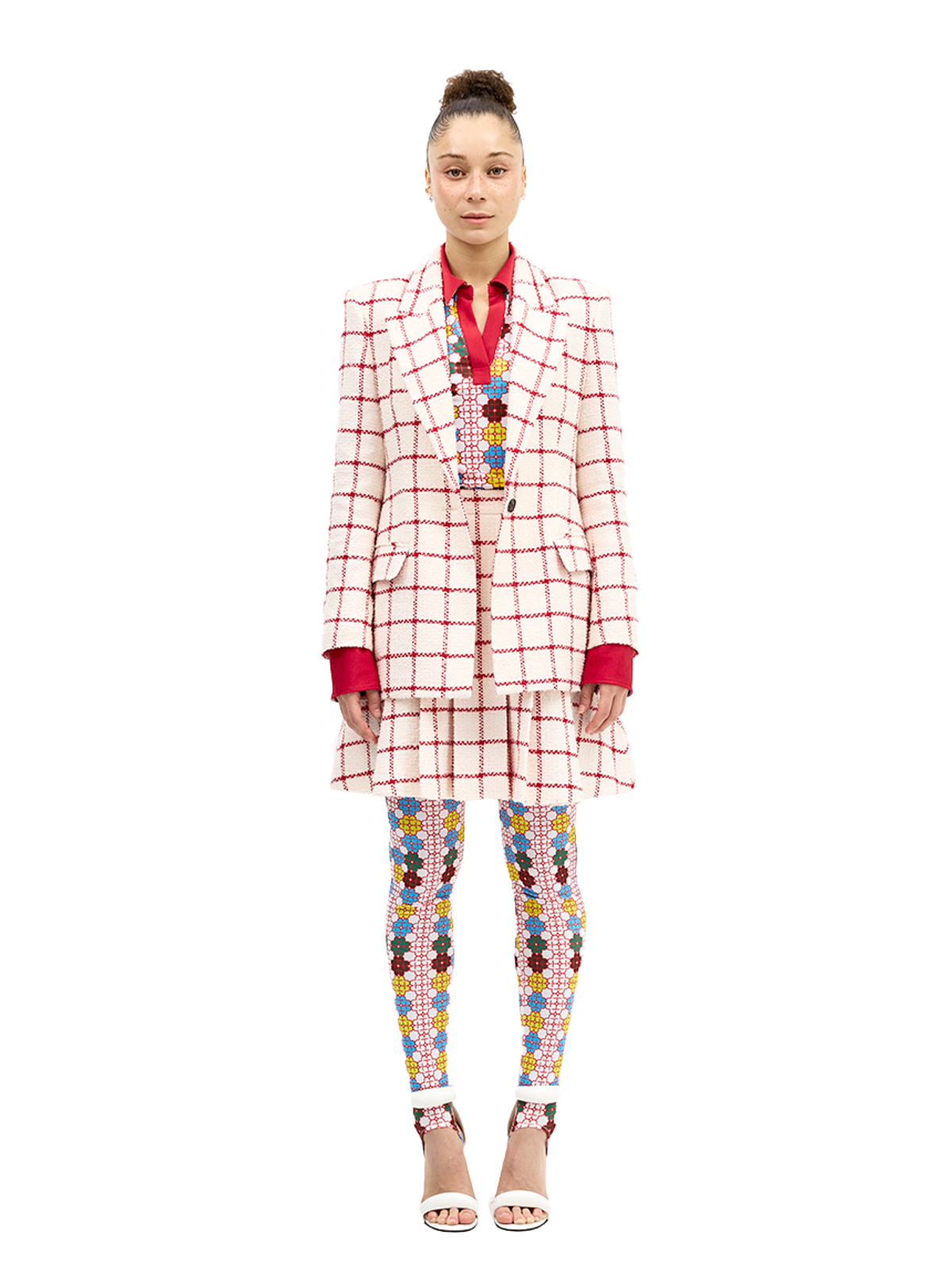 그리디어스(GREEDILOUS) Window Patterned Fitted  Jacket