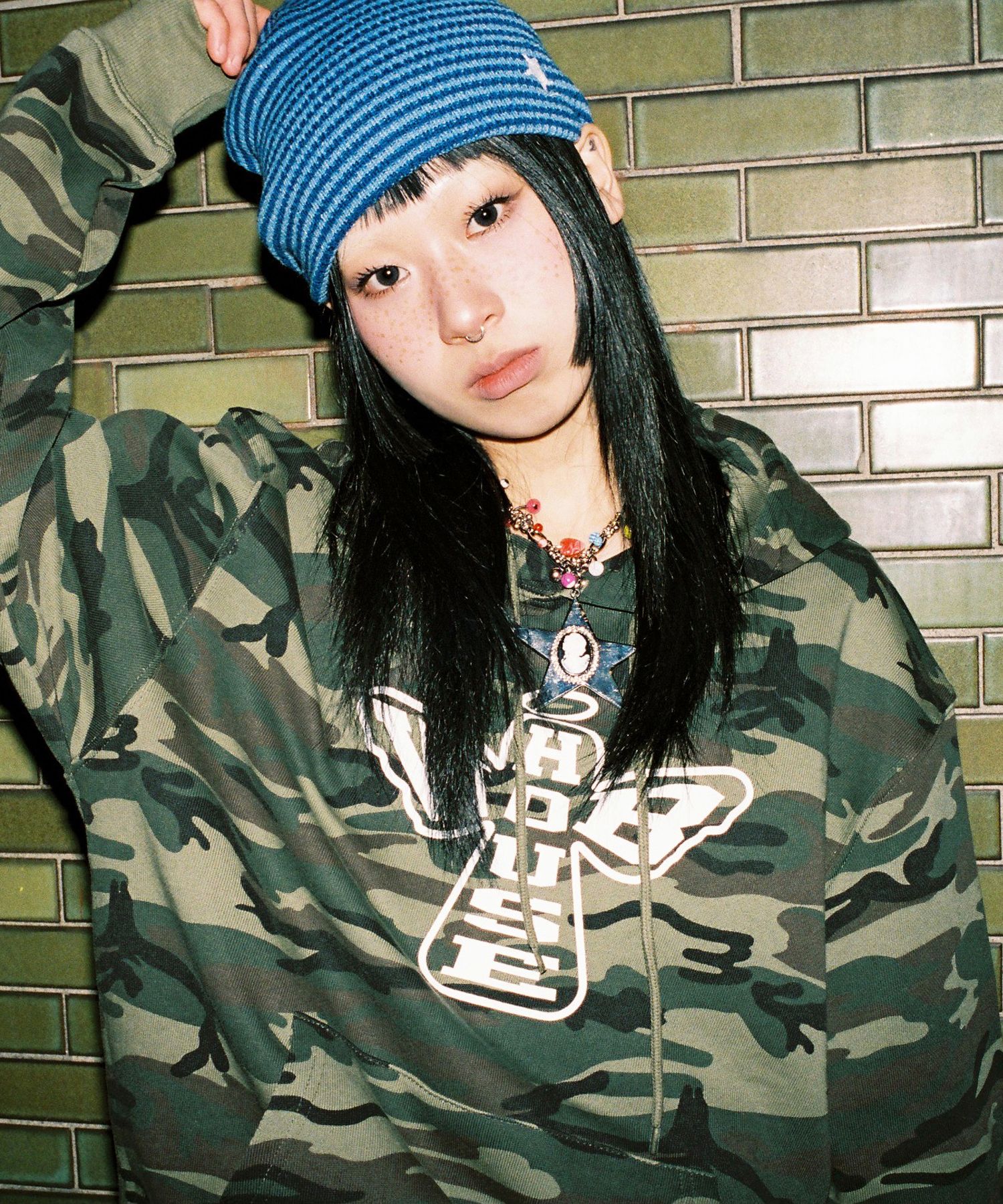 【WEBHOUSE】Twister star Beanie ビーニー / 追跡付 MUSINSA公式 | WEBHOUSE Twister Star Stripe Beanie - Blue