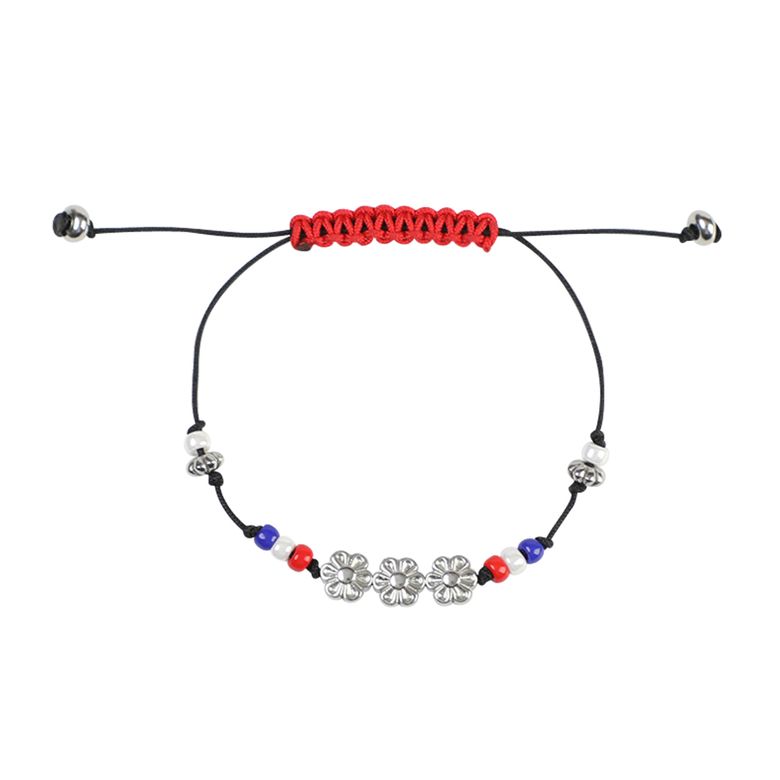 ATCM flower beads bracelet(Black)