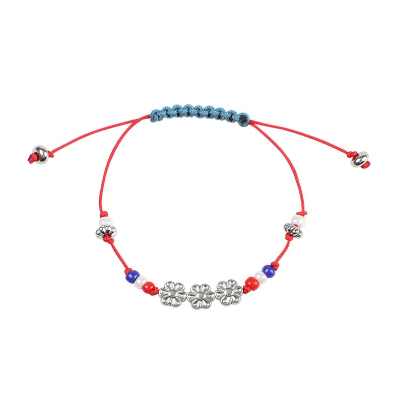 ATCM flower beads bracelet(red)