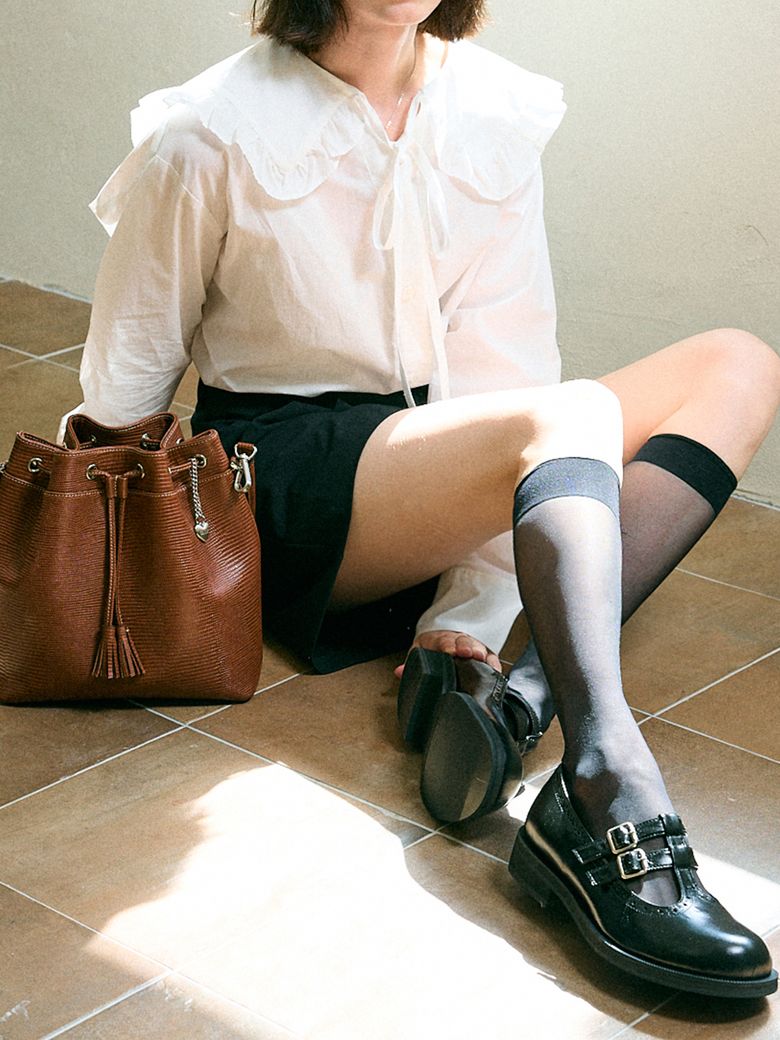 elf two buckle loafer _black