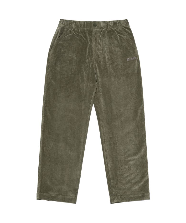 브라우니 레귤러핏 코듀로이 테이퍼드 팬츠 KHAKI