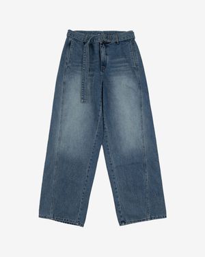 루프 벨티드 데님팬츠  (Indigo Blue)