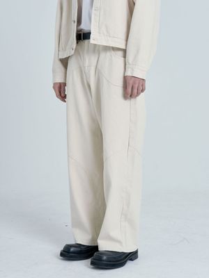 디비젼 와이드 데님팬츠  (Ivory)