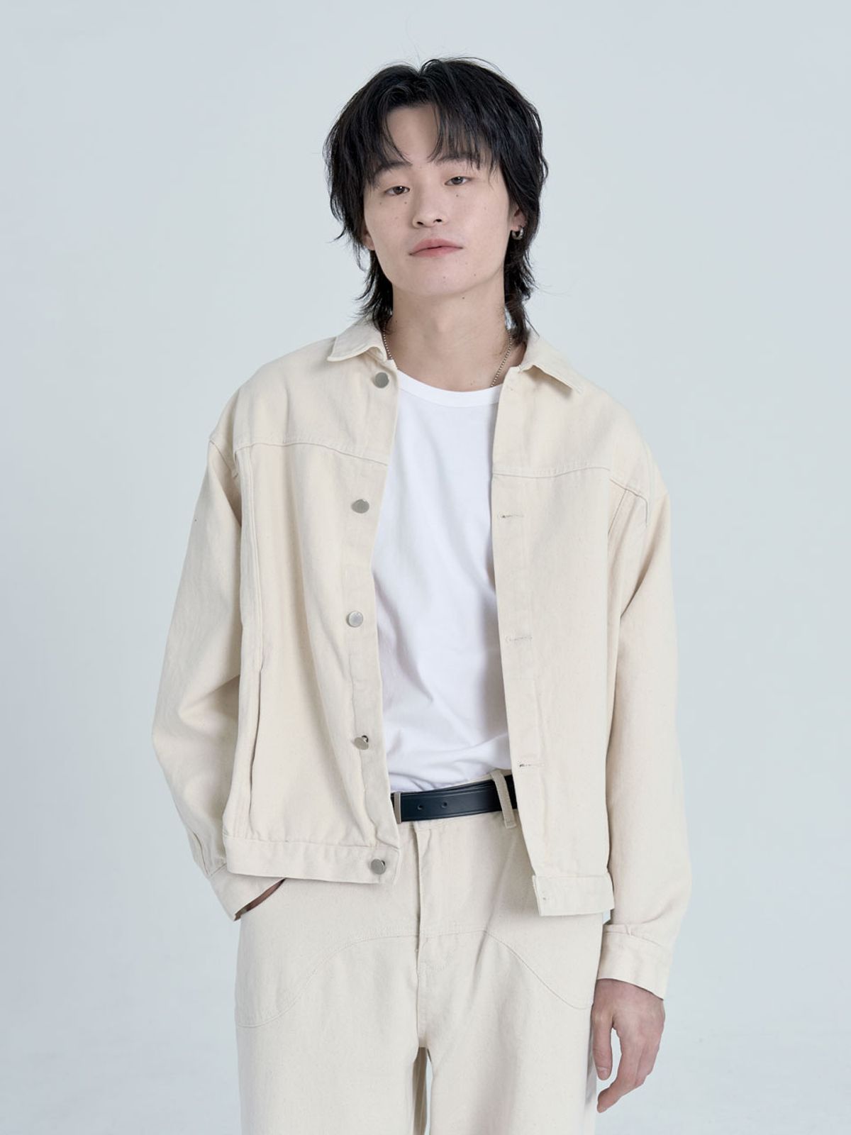 이넥시스(INEXCIS) 디비젼 워시드 데님 자켓 (Ivory)