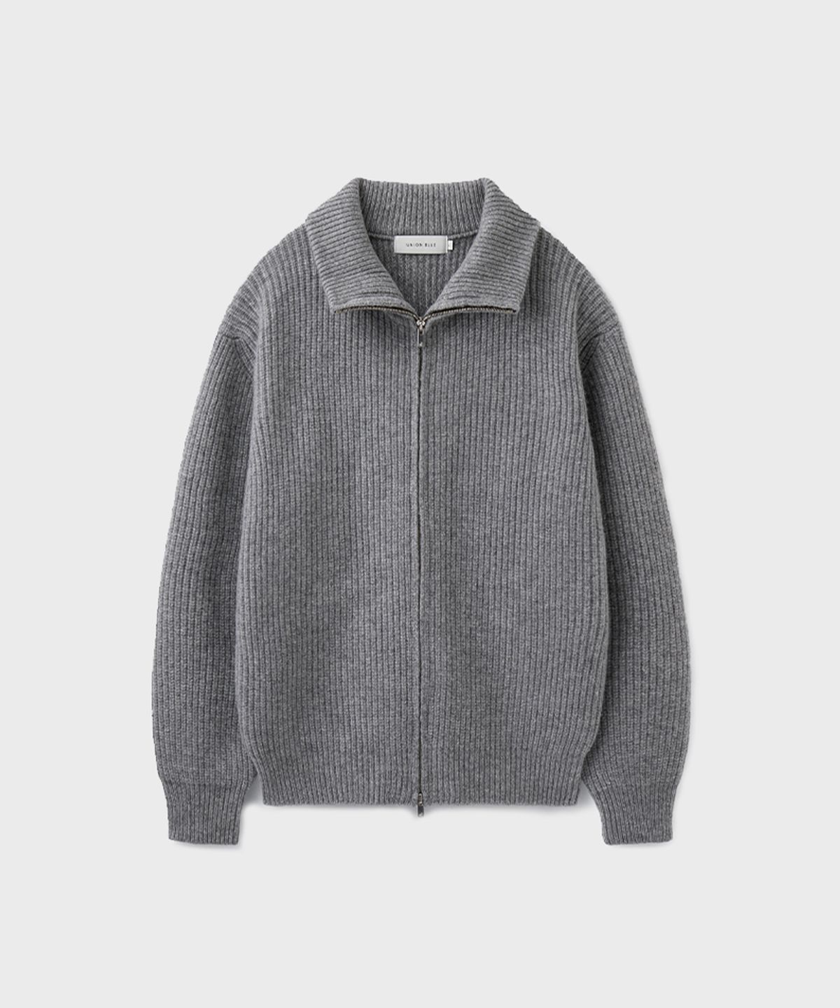 유니온블루(UNION BLUE) SOMERSET FULL ZIP-UP SWEATER [GRAY]