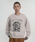그래픽  노이즈 네트워크 스웨트셔츠 - 샌드베이지