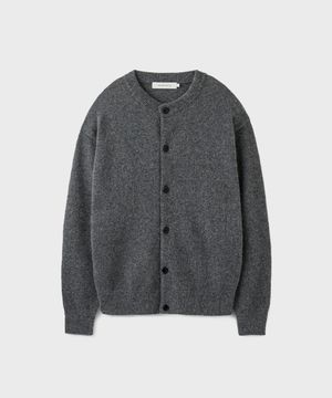 AURORA ALPACA CROP CARDIGAN [MELANGE GRAY]