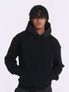 믹스드 더블 버튼 후디[블랙]