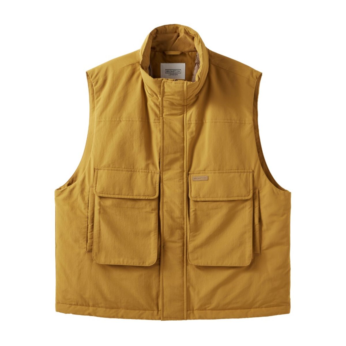 브롬톤 런던(BROMPTON LONDON) BRITISH CAMPER POCKET DOWNVEST - MUSTARD (P244UDV410)