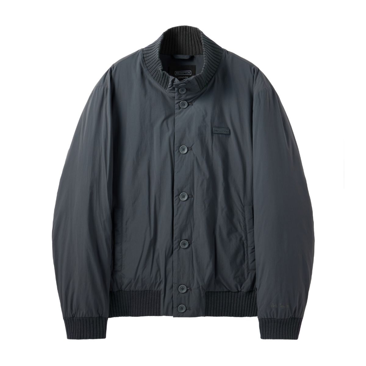 브롬톤 런던(BROMPTON LONDON) AEROWARM HIGH NECK BOMBER - CHARCOAL (P244MDW203)
