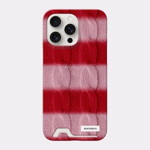 (+맥세이프) (무광/유광) 꽈배기스트라이프 카드포켓 케이스 (3colors) - 아이폰/갤럭시