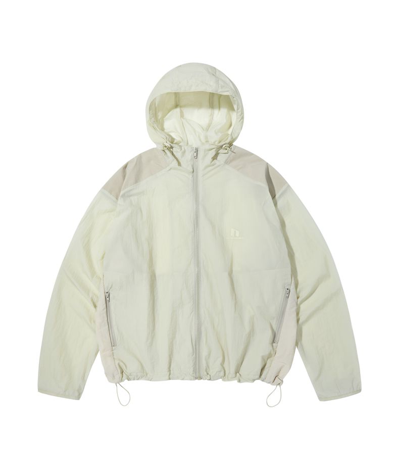 PANELED LAYOUT JACKET SAND