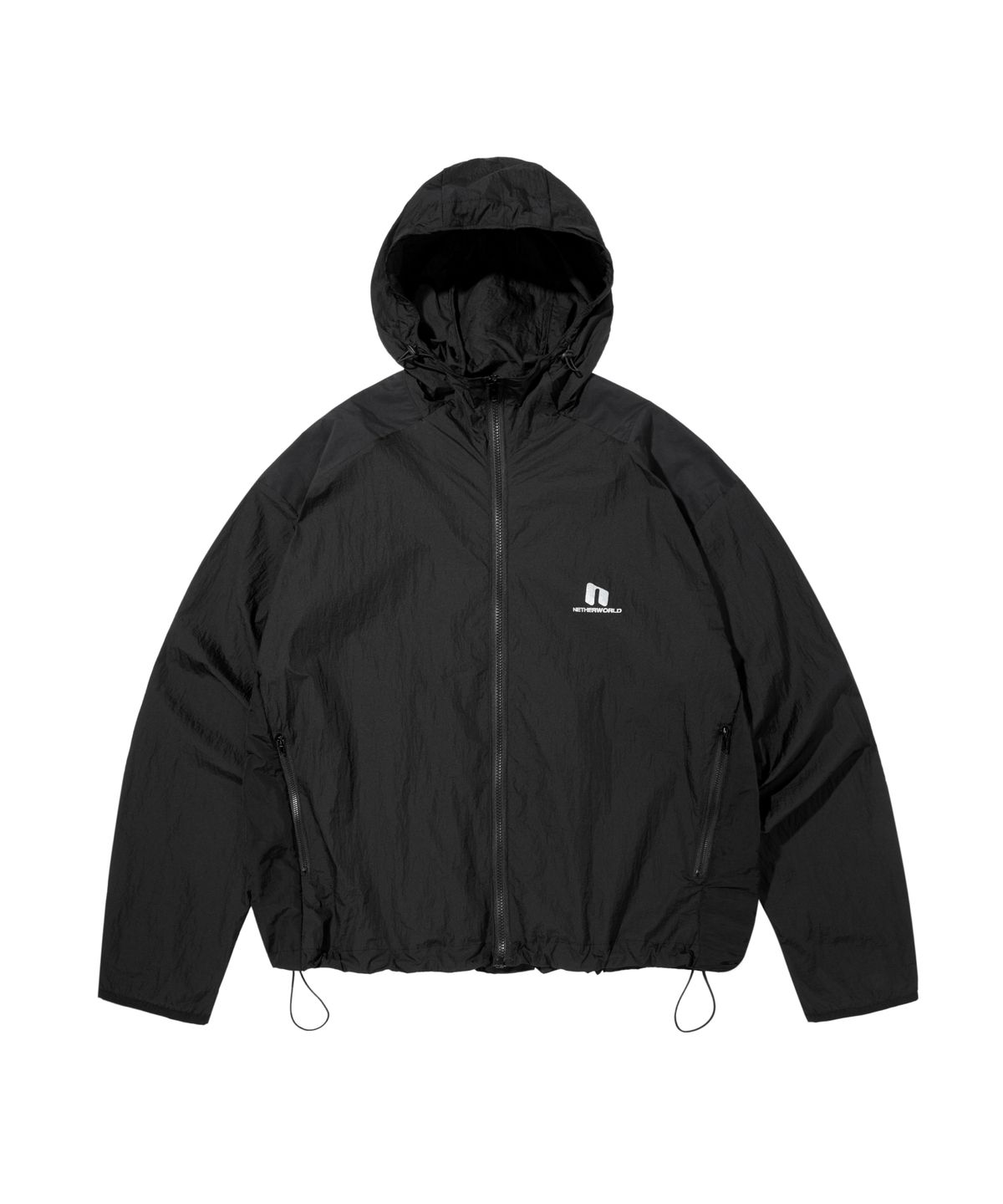 네더월드(NETHERWORLD) PANELED LAYOUT JACKET BLACK