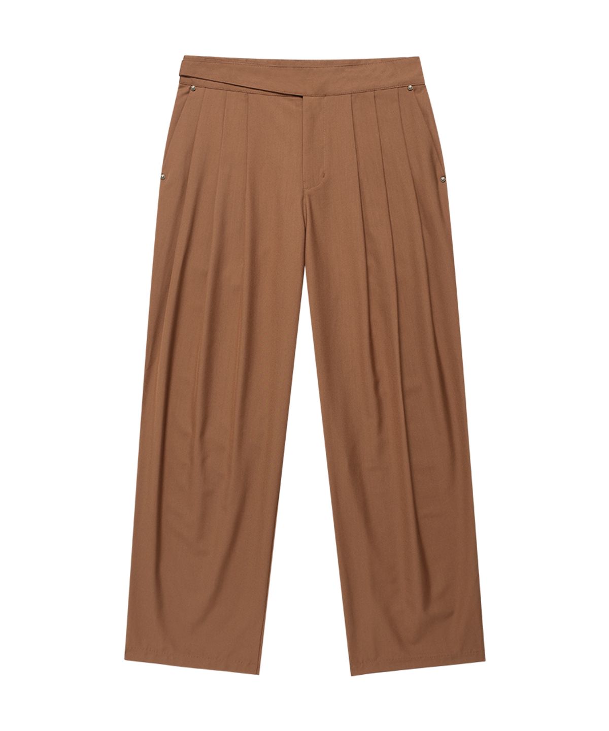 웨슬리 휴스턴(WESLEYHYUSTON) THREE TUCK GURKHA SLACKS BROWN