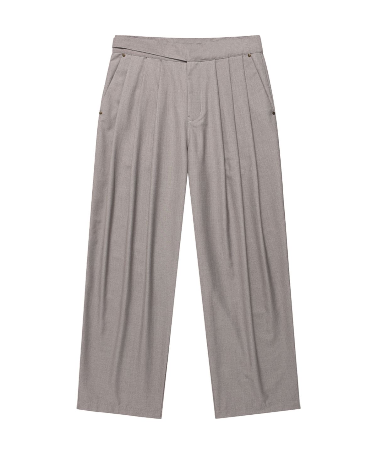 웨슬리 휴스턴(WESLEYHYUSTON) THREE TUCK GURKHA SLACKS GREY