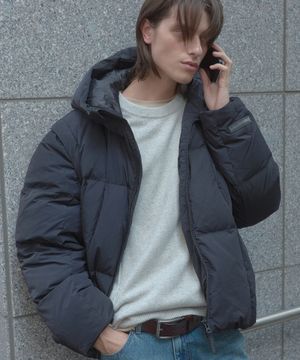 디테쳐블 슬리브 투웨이 덕다운 푸퍼 BK