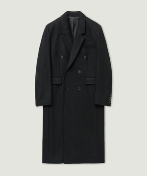 그레이웨일 더블 코트 펠트로 블랙