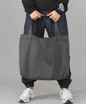 메가 빅사이즈 솔리드 에코백 MSE-140 다크그레이 BKS