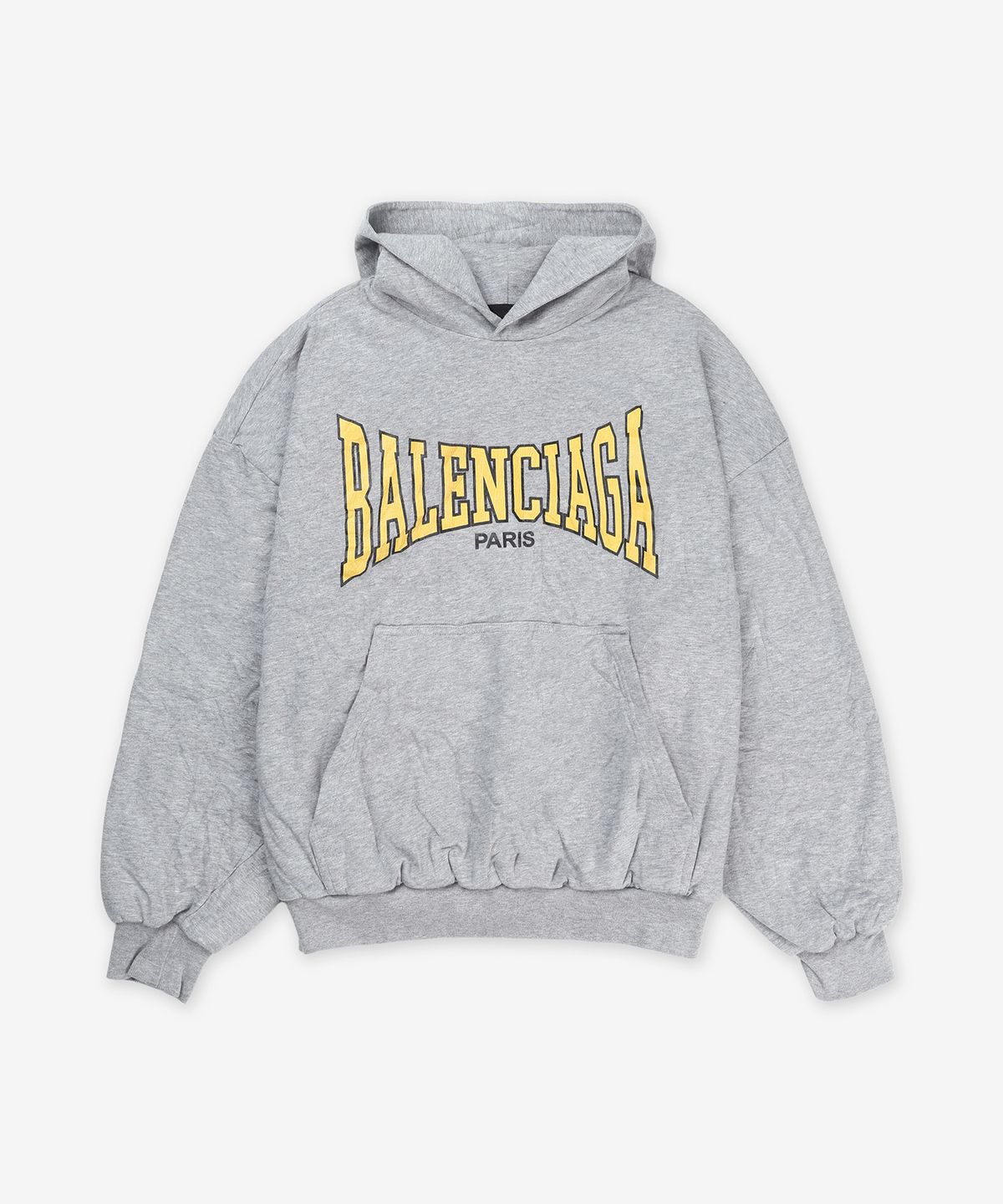 발렌시아가(BALENCIAGA) 레귤러 라인드 후드 - 헤더 그레이:옐로우 / 807999TRVH59921