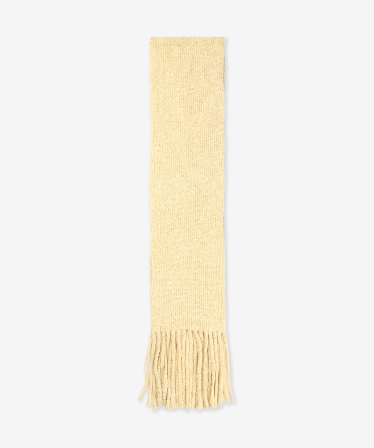 세퍼(SEFR) 알파카 블렌드 프린지 스카프 - 페일 옐로우 / FW24FUZZYSCARFPAL
